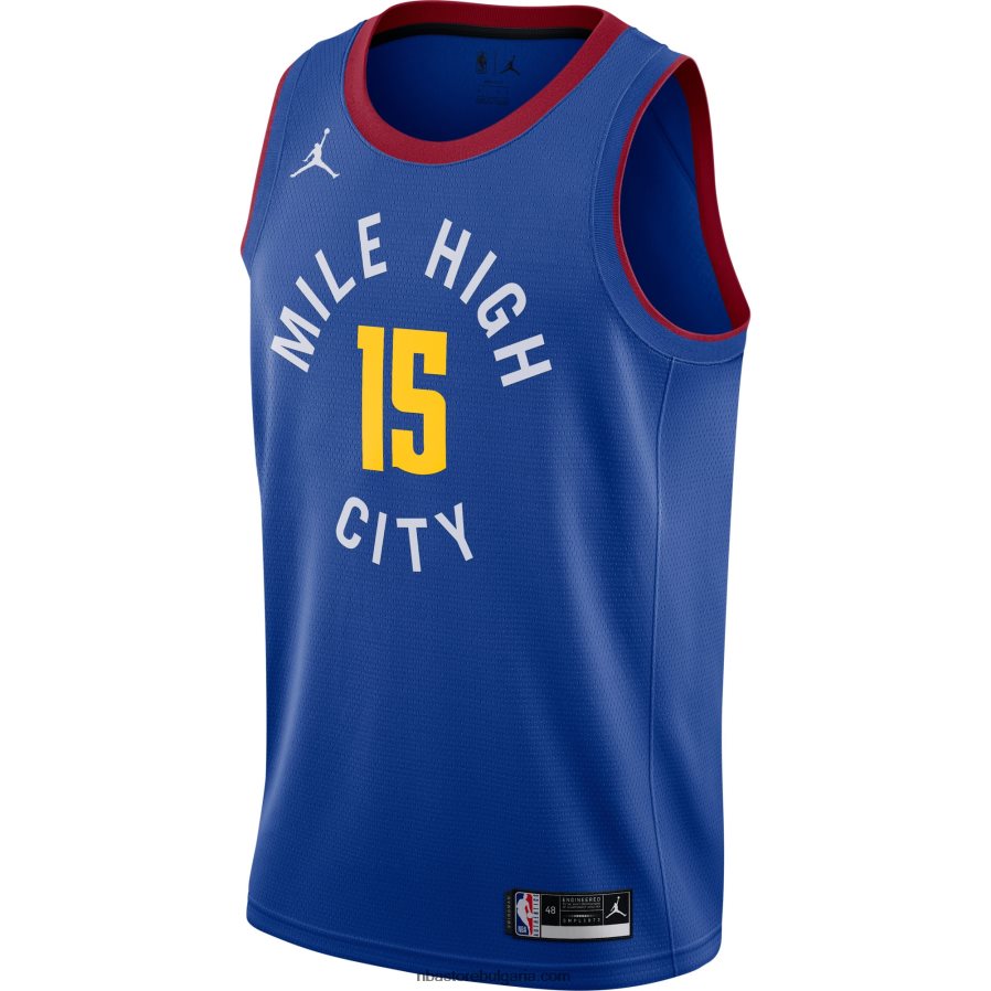 NBA JZ8F027776 denver nuggets nikola jokic jordan brand blue swingman фланелка