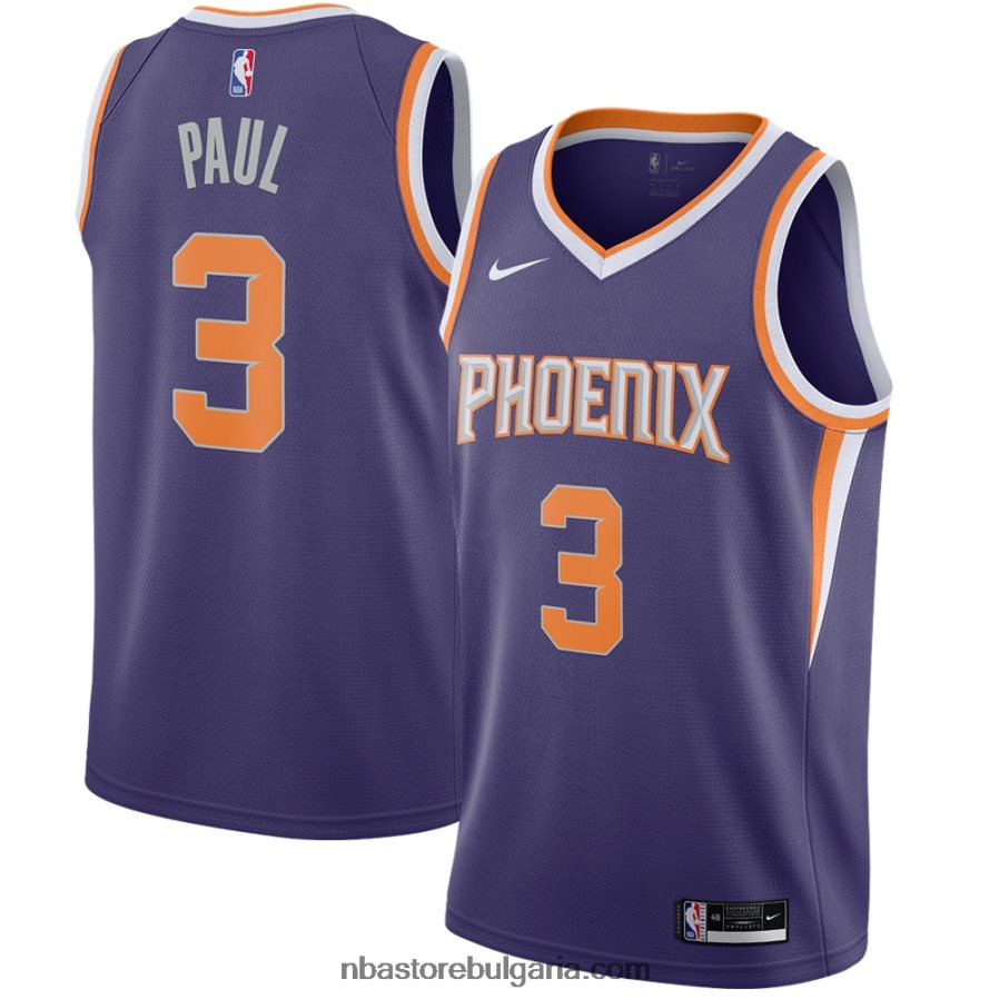 NBA JZ8F0211592 phoenix suns chris paul nike purple swingman потник