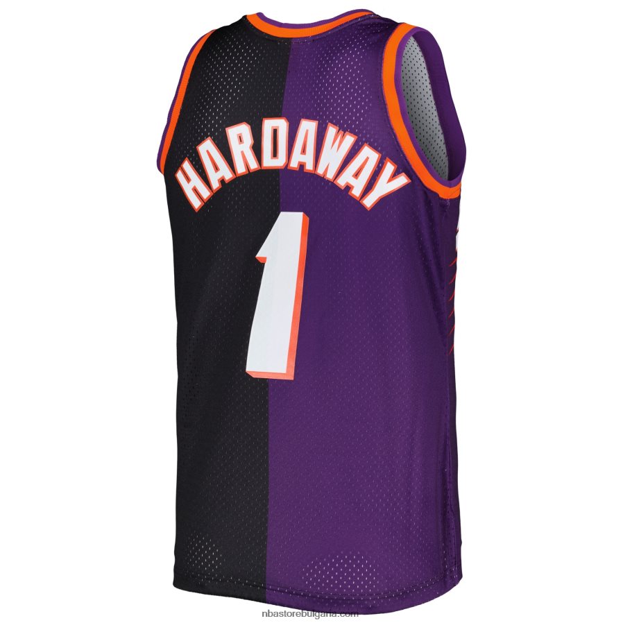 NBA JZ8F021514 phoenix suns penny hardaway mitchell & ness purple/black hardwood classics split swingman фланелка