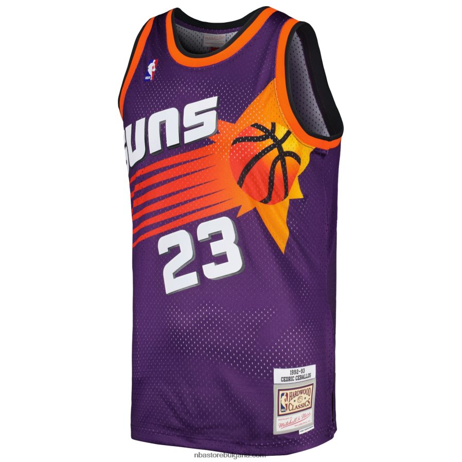 NBA JZ8F022425 phoenix suns cedric ceballos mitchell & ness purple hardwood classics swingman фланелка