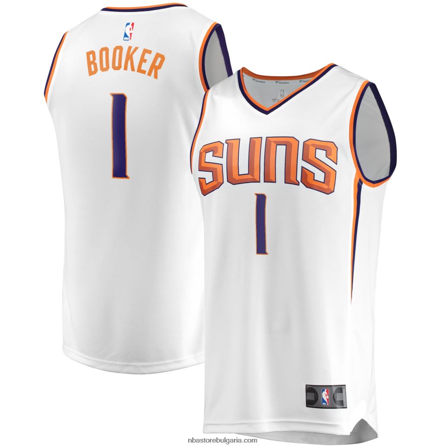 NBA JZ8F02522 phoenix suns devin booker white fast break replica фланелка на играч