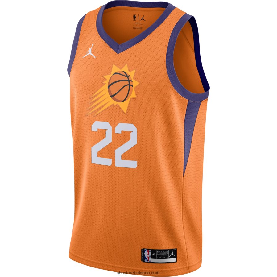 NBA JZ8F025503 phoenix suns deandre ayton jordan brand orange swingman фланелка