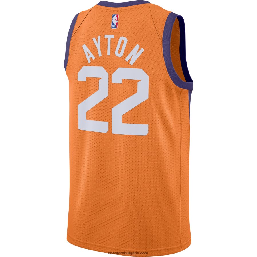 NBA JZ8F025503 phoenix suns deandre ayton jordan brand orange swingman фланелка