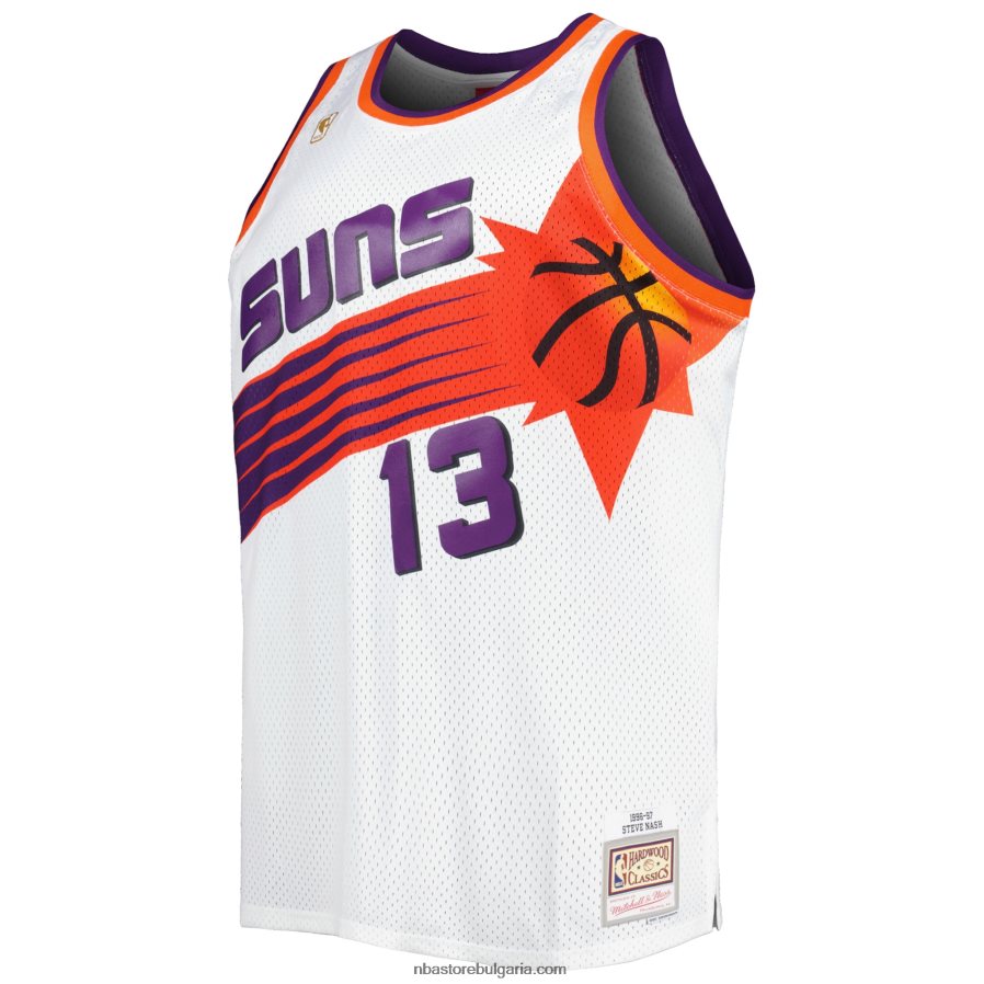 NBA JZ8F025516 phoenix suns steve nash mitchell & ness white big & tall hardwood classics swingman фланелка