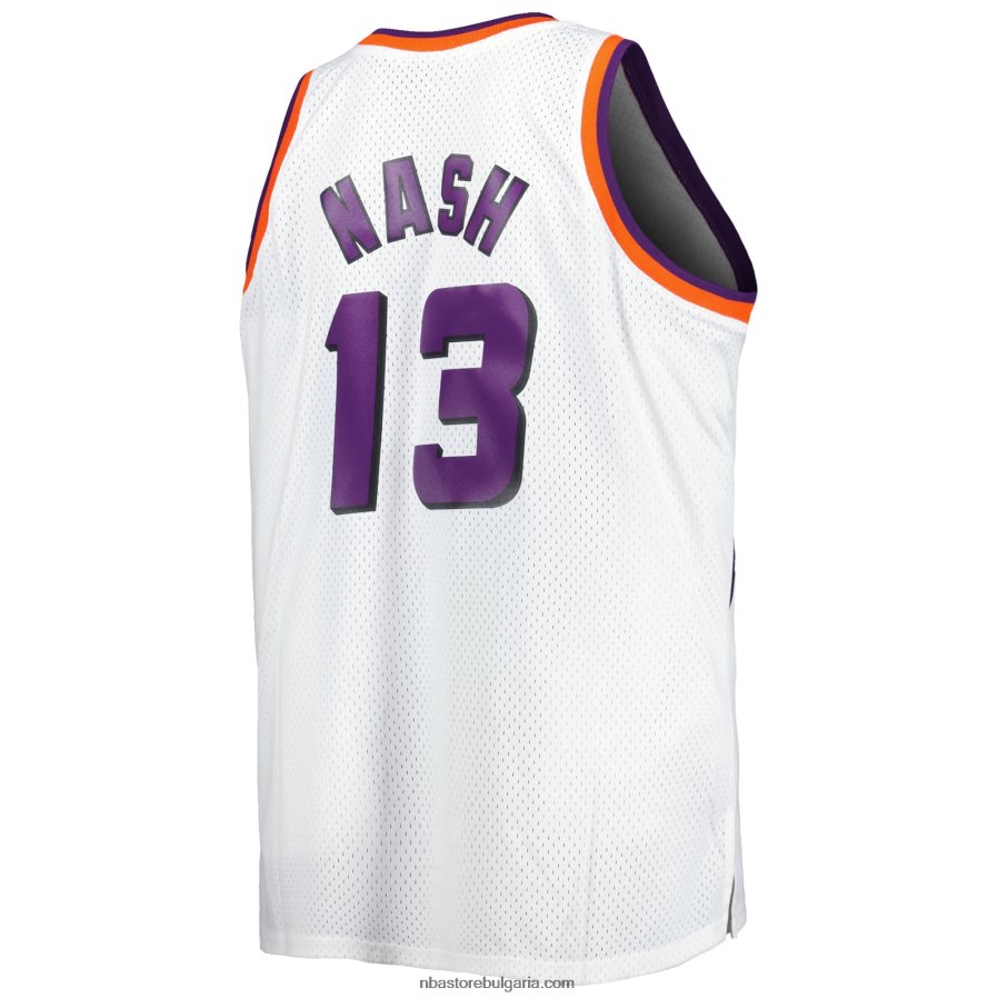 NBA JZ8F025516 phoenix suns steve nash mitchell & ness white big & tall hardwood classics swingman фланелка