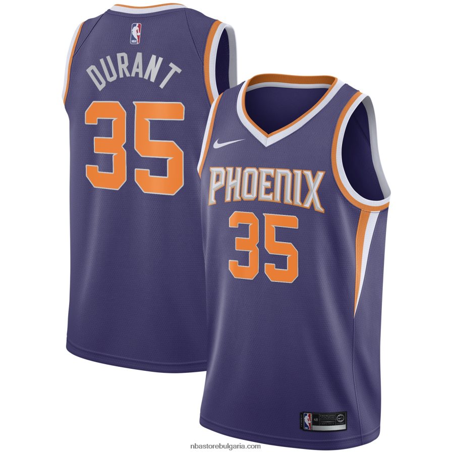 NBA JZ8F0257 phoenix suns kevin durant nike purple swingman фланелка