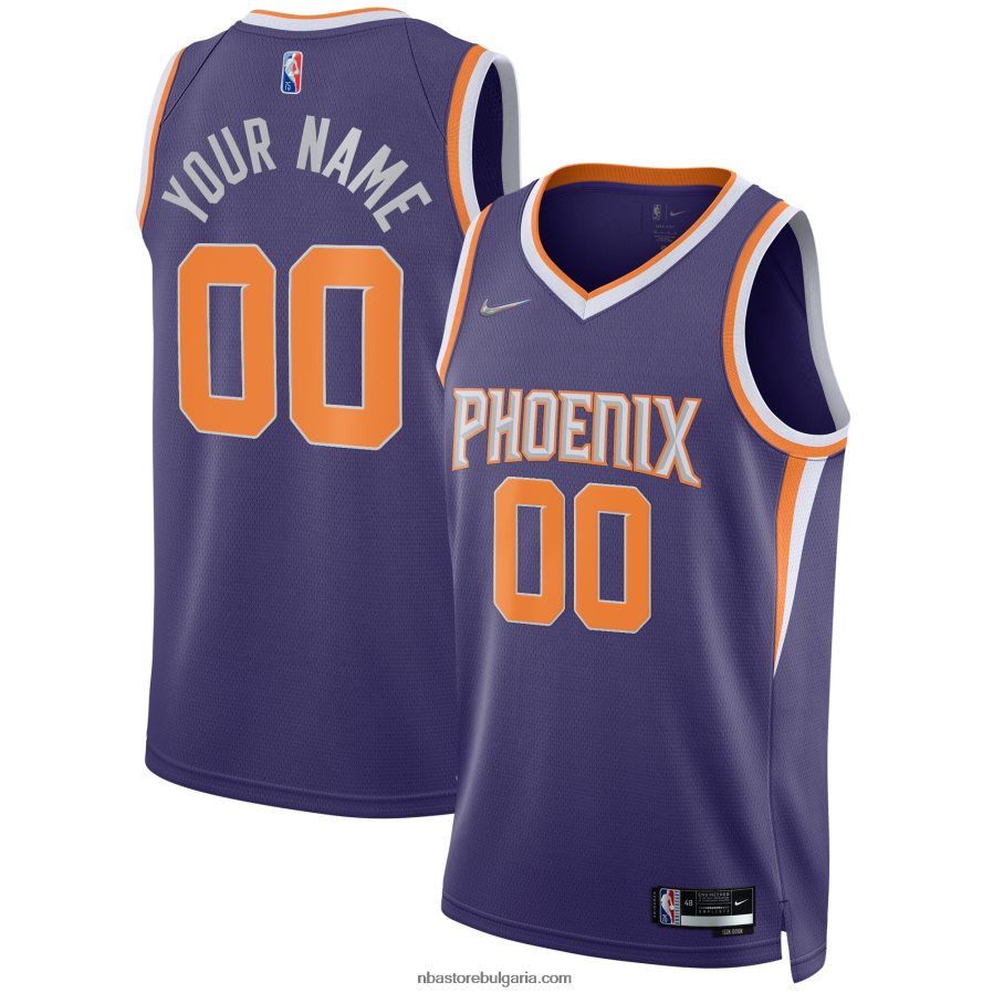 NBA JZ8F026339 phoenix suns nike purple diamond swingman фланелка по поръчка