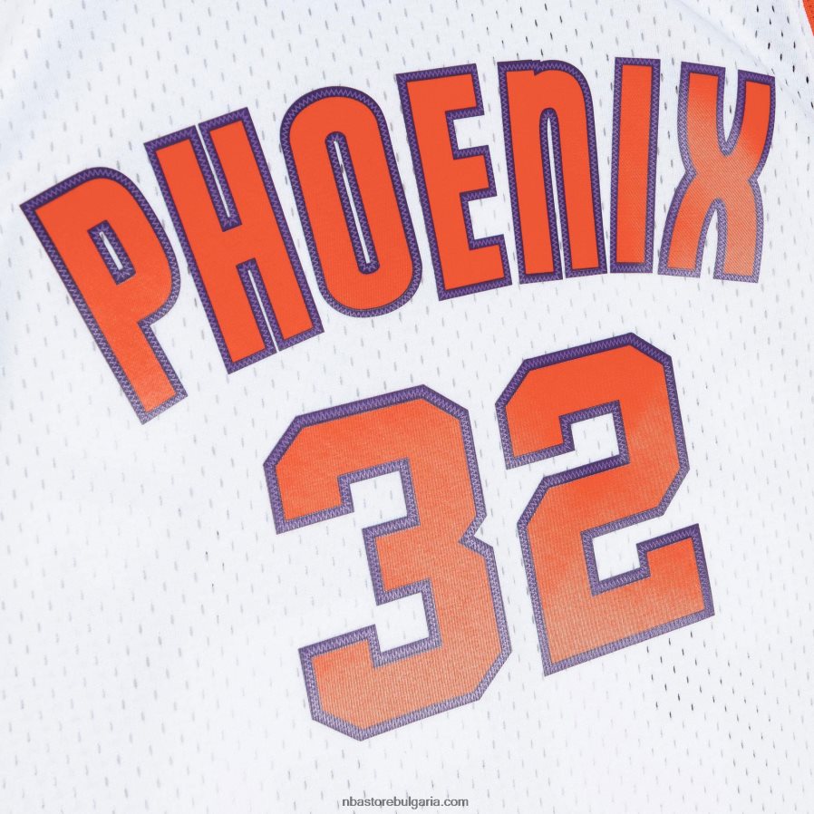 NBA JZ8F027282 phoenix suns amar\'e stoudemire mitchell & ness white hardwood classics swingman фланелка