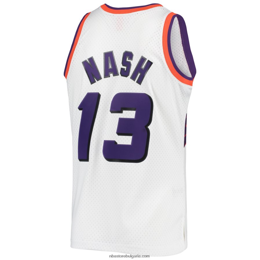 NBA JZ8F027758 phoenix suns steve nash mitchell & ness white 1996-authentic hardwood classics swingman фланелка