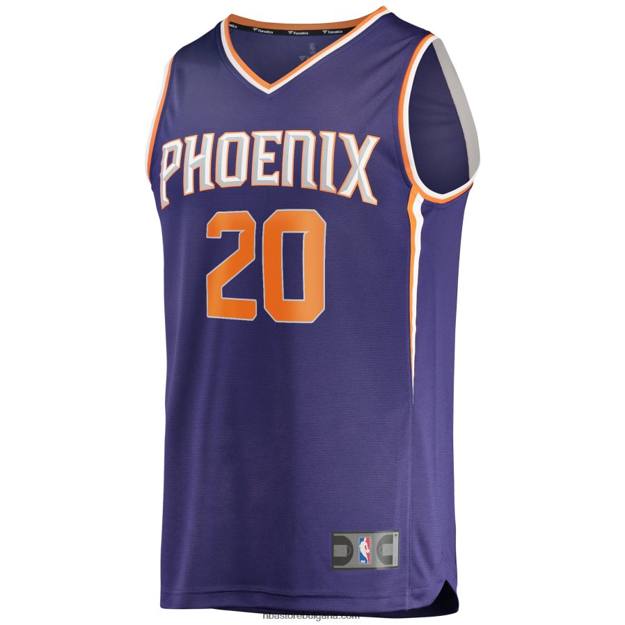 NBA JZ8F027814 phoenix suns dario saric purple fast break player replica фланелка