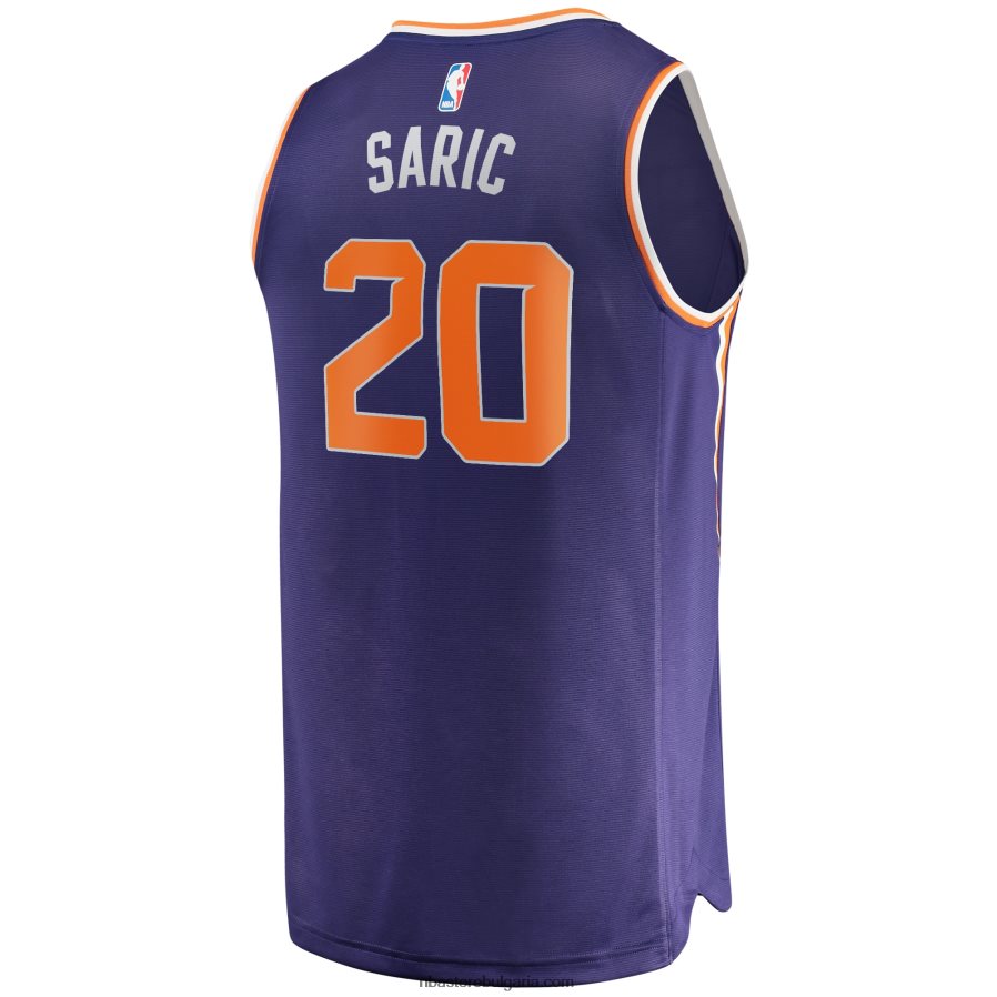 NBA JZ8F027814 phoenix suns dario saric purple fast break player replica фланелка