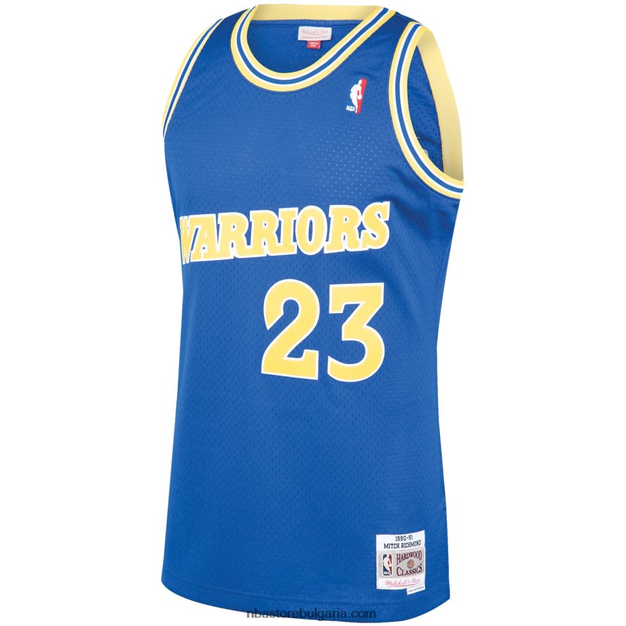 NBA JZ8F022159 golden state warriors mitch richmond royal 1990-91 hardwood classics swingman играч фланелка