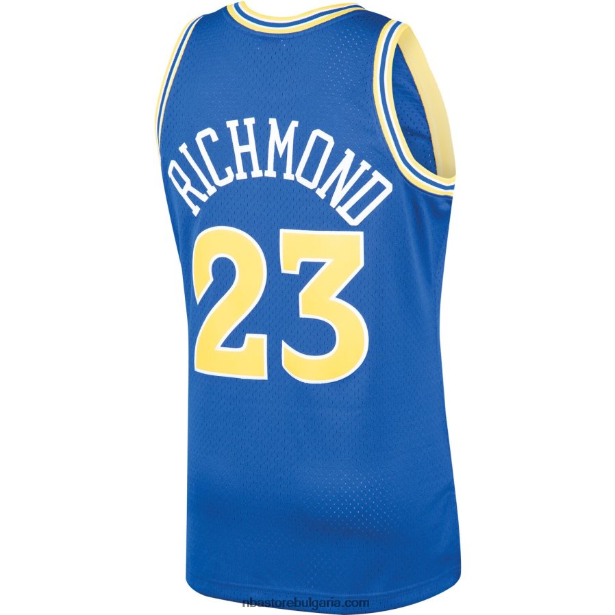 NBA JZ8F022159 golden state warriors mitch richmond royal 1990-91 hardwood classics swingman играч фланелка