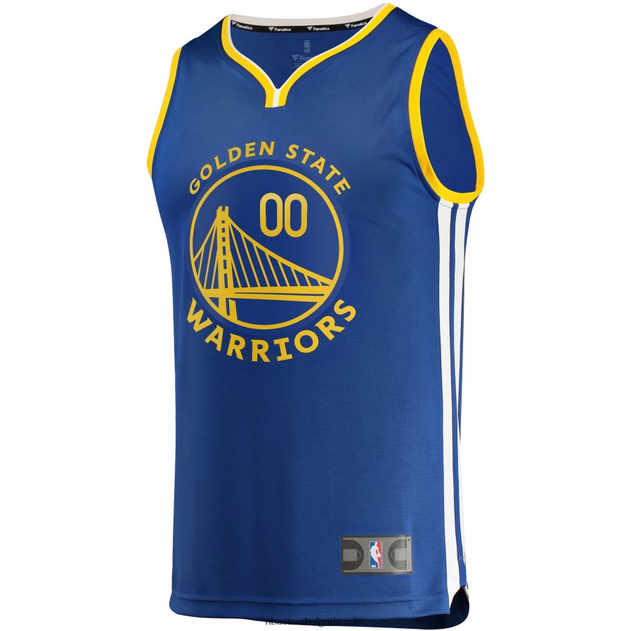 NBA JZ8F022505 golden state warriors jonathan kuminga royal fast break реплика на фланелка