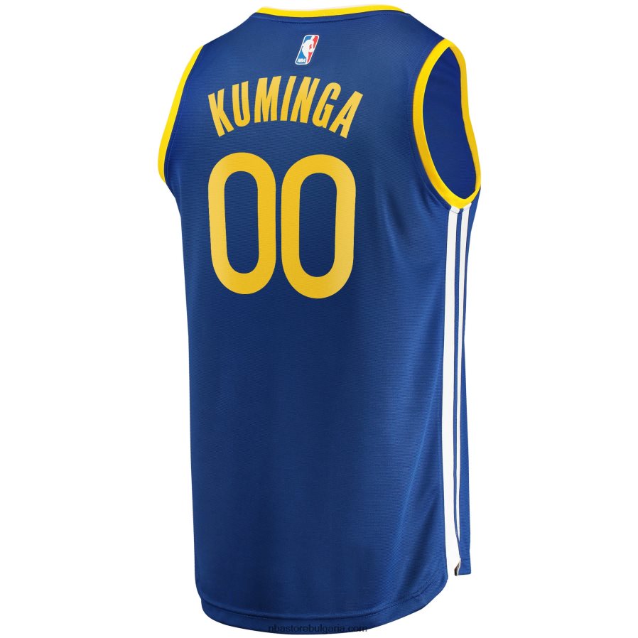 NBA JZ8F022505 golden state warriors jonathan kuminga royal fast break реплика на фланелка