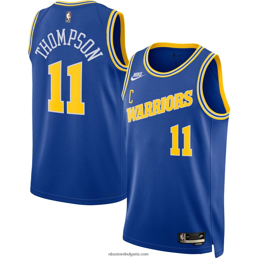 NBA JZ8F022720 golden state warriors klay thompson nike royal swingman jersey