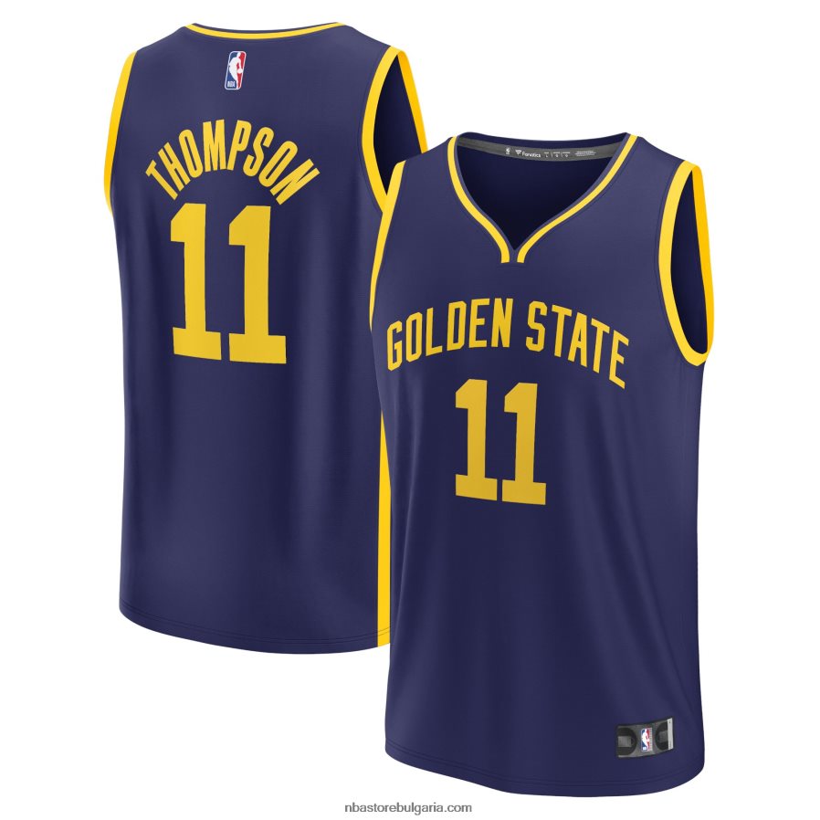 NBA JZ8F02339 голдън стейт уориърс клей томпсън флотска реплика на фланелка за бърз брейк