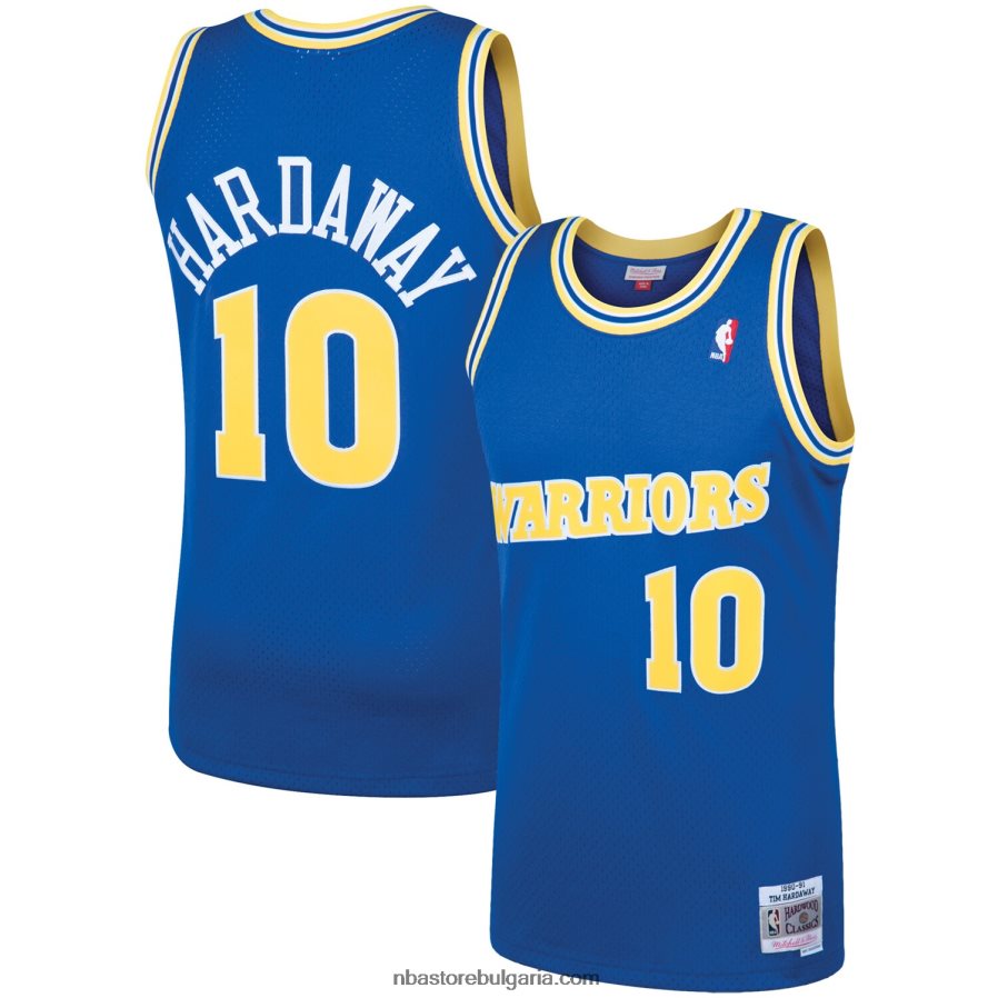 NBA JZ8F02425 golden state warriors tim hardaway royal 1990 hardwood classics swingman фланелка