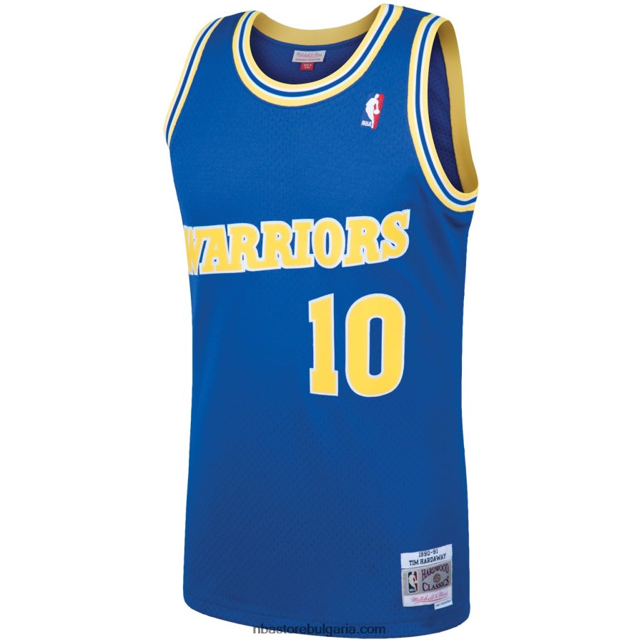 NBA JZ8F02425 golden state warriors tim hardaway royal 1990 hardwood classics swingman фланелка