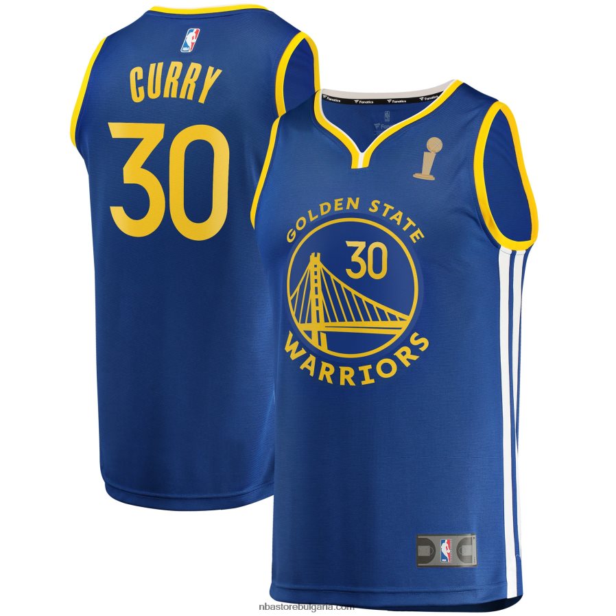 NBA JZ8F0242 golden state warriors stephen curry royal finals шампиони fast break реплика на фланелка на играч