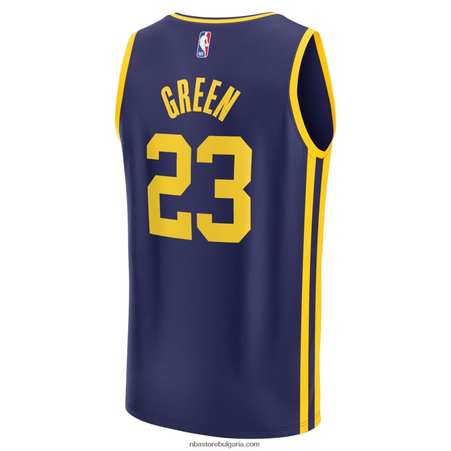 NBA JZ8F024546 golden state warriors draymond green navy fast break реплика на фланелка на играч