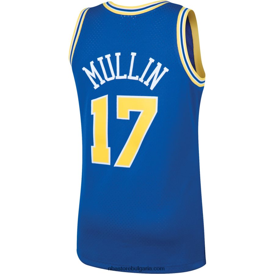 NBA JZ8F02601 golden state warriors chris mullin mitchell & ness royal hardwood classics swingman player фланелка