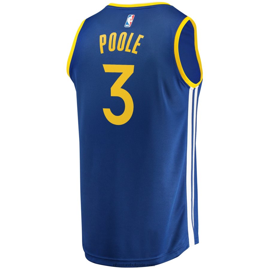 NBA JZ8F02619 golden state warriors jordan poole royal finals шампиони fast break реплика на фланелка на играч