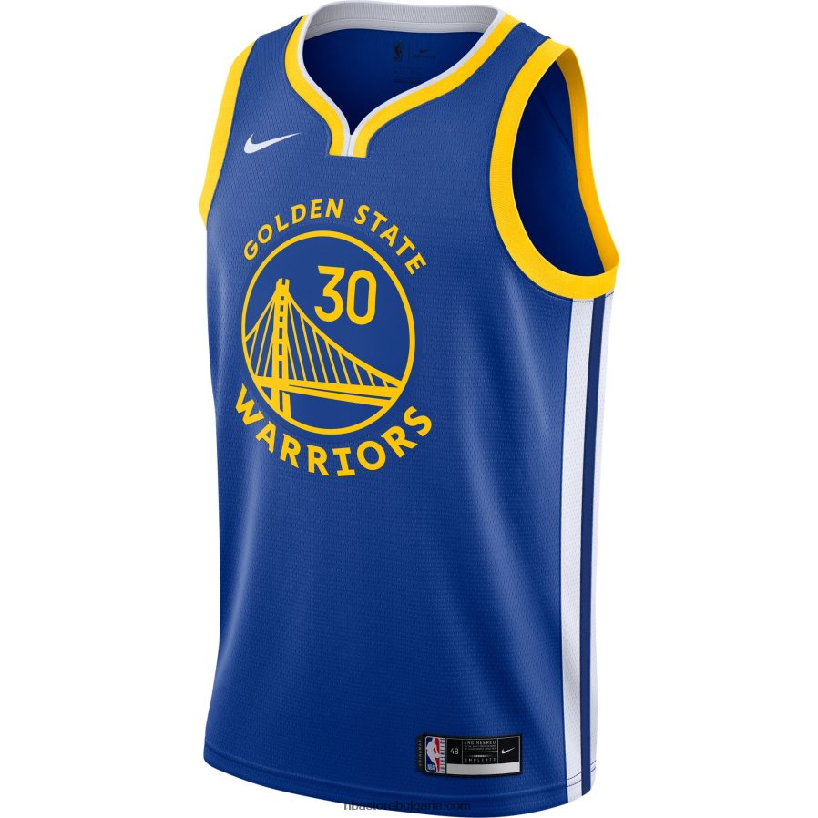 NBA JZ8F02690 golden state warriors stephen curry nike royal swingman jersey