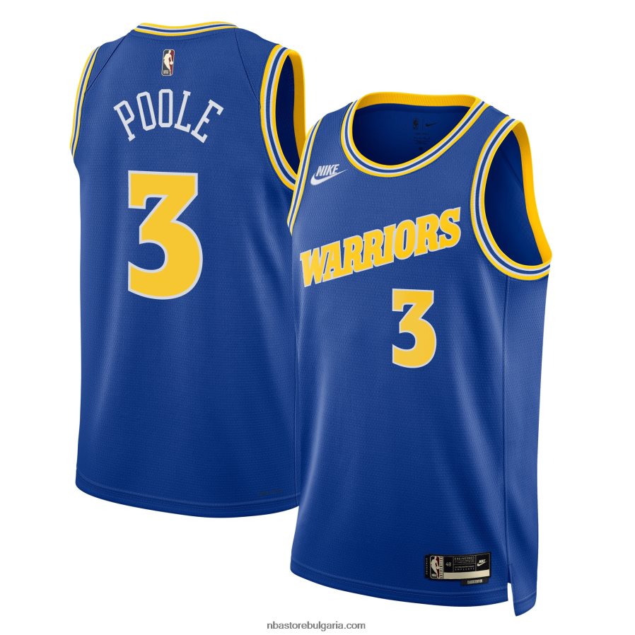 NBA JZ8F026969 golden state warriors jordan poole nike royal swingman jersey