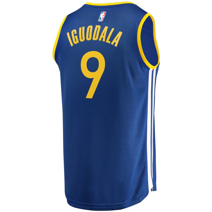 NBA JZ8F02907 golden state warriors andre iguodala royal fast break реплика на фланелка