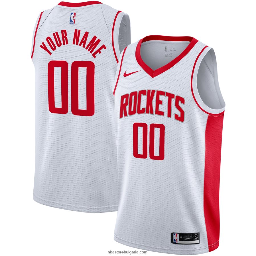 NBA JZ8F024931 Хюстън Рокетс nike бяла фланелка swingman по поръчка