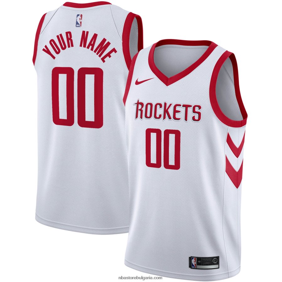 NBA JZ8F025914 Хюстън Рокетс nike бяла фланелка swingman по поръчка