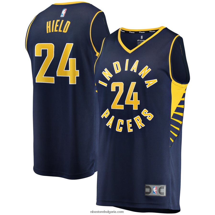 NBA JZ8F023147 Индиана Пейсърс Бъди Хийлд флотска реплика на фланелка за бързо прекъсване