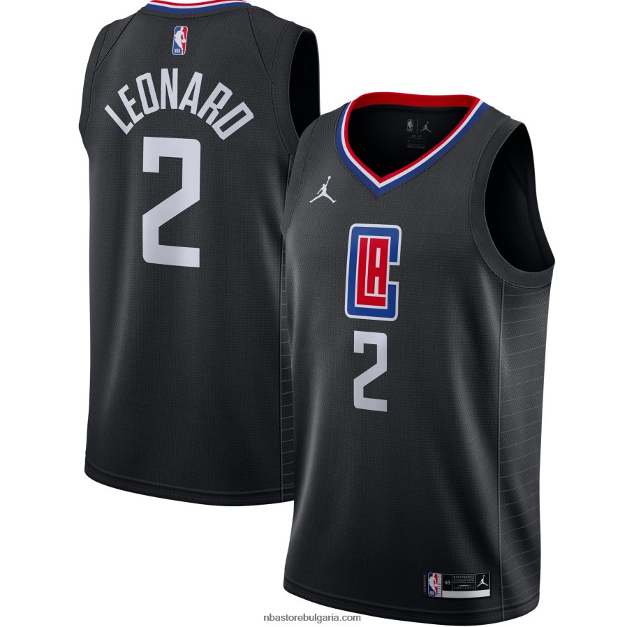 NBA JZ8F021105 la clippers kawhi leonard jordan марка суингмен фланелка черна