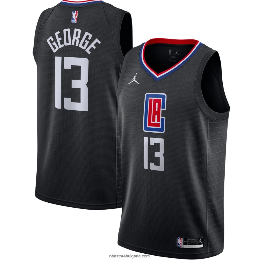 NBA JZ8F0211350 la clippers paul george jordan марка суингмен фланелка черна
