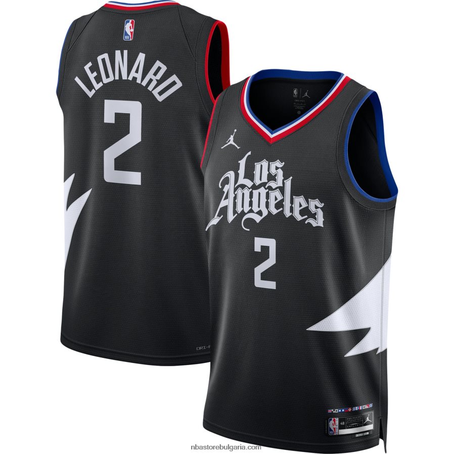 NBA JZ8F02206 la clippers kawhi leonard jordan марка суингмен фланелка черна