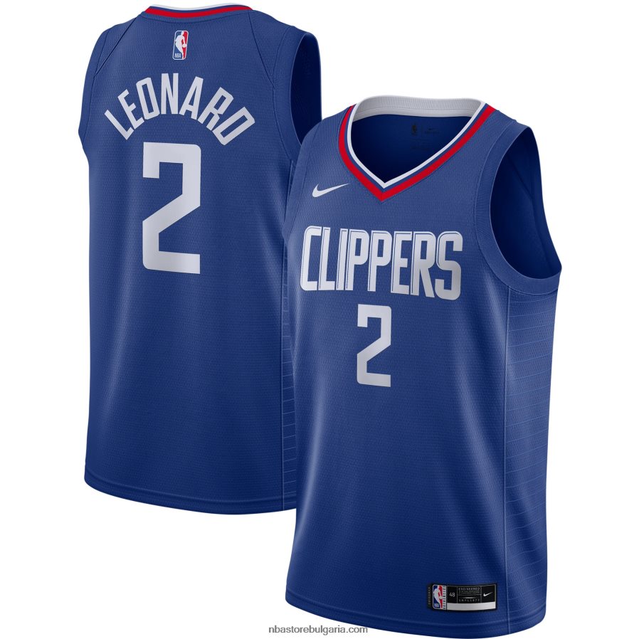 NBA JZ8F02819 la clippers kawhi leonard nike royal swingman jersey