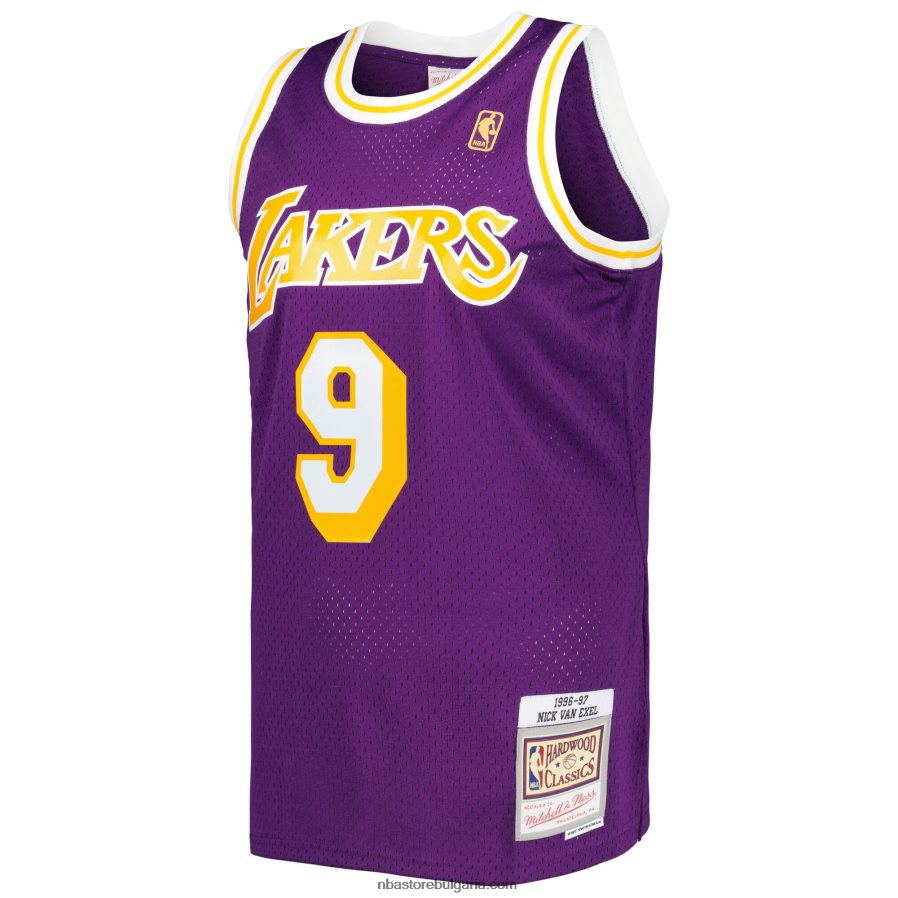 NBA JZ8F024555 mitchell & ness nick van exel purple los angeles lakers hardwood classics swingman фланелка
