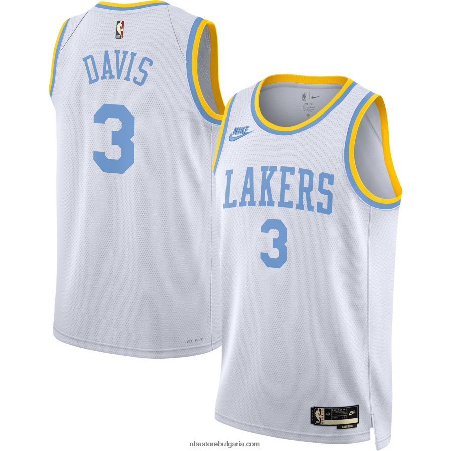 NBA JZ8F02736 лос анджелис лейкърс антъни дейвис nike бяла фланелка swingman