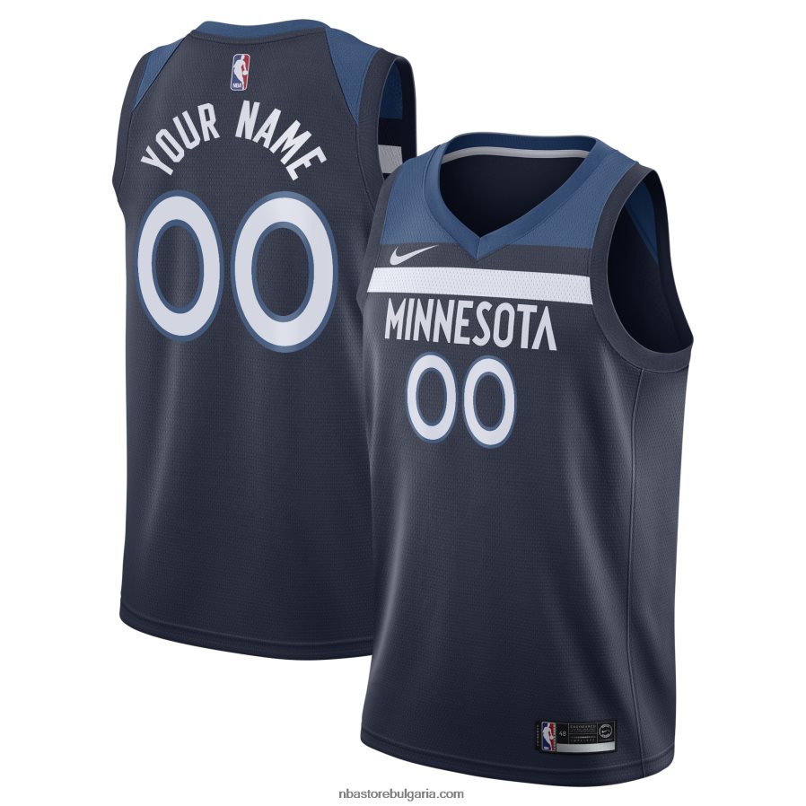 NBA JZ8F023501 Минесота тимбърулвс nike navy swingman фланелка по поръчка