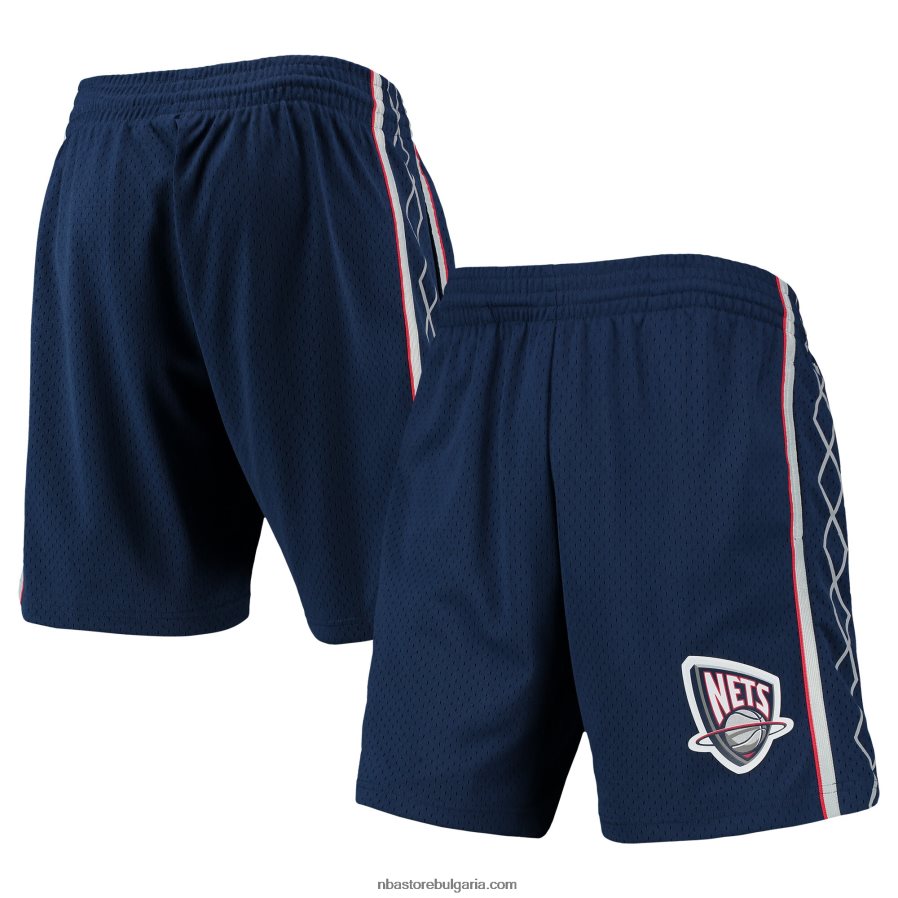 NBA JZ8F025034 new jersey nets mitchell & ness navy hardwood classics swingman шорти