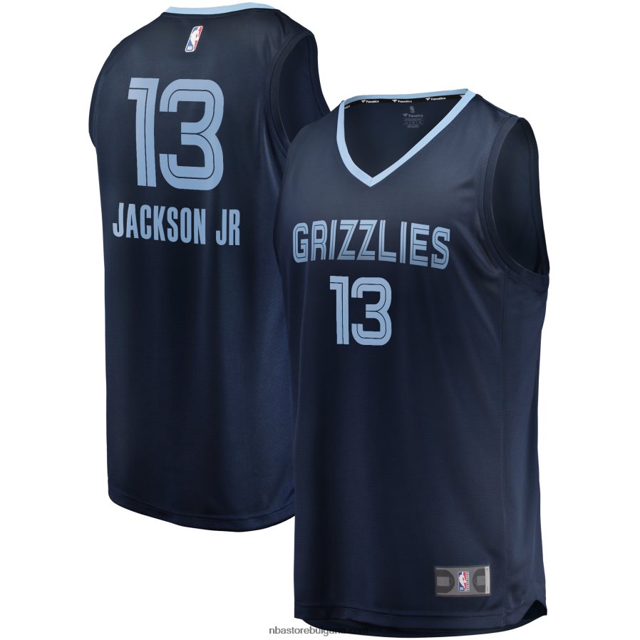 NBA JZ8F021120 мемфис гризлис джарен джаксън младши флотска фланелка за бързо прекъсване