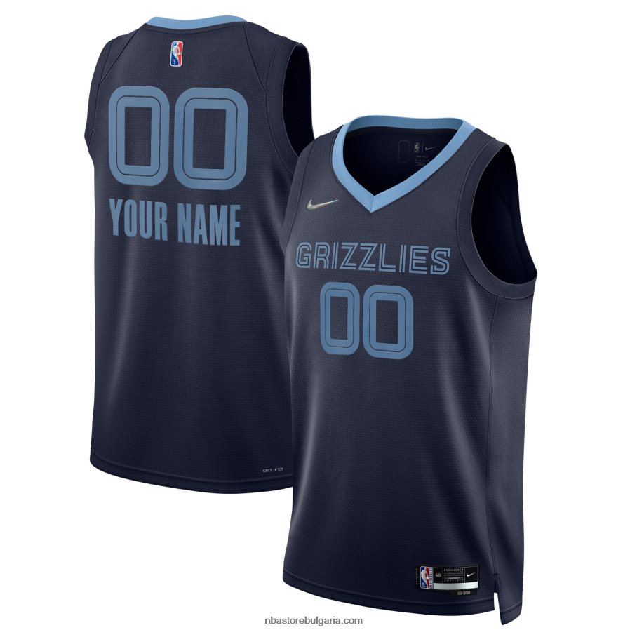 NBA JZ8F026840 memphis grizzlies nike navy diamond swingman фланелка по поръчка