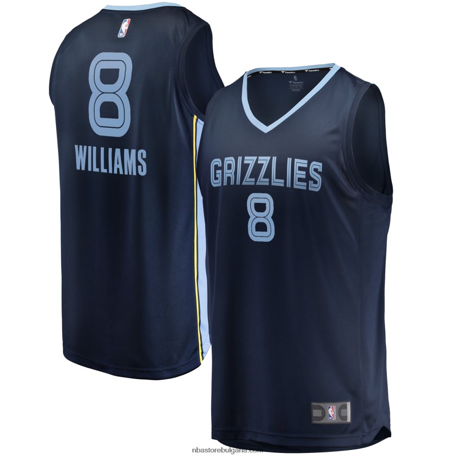 NBA JZ8F027459 memphis grizzlies navy ziaire williams fast break реплика на фланелка