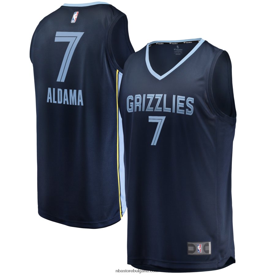 NBA JZ8F028456 memphis grizzlies santi aldama navy fast break реплика на фланелка