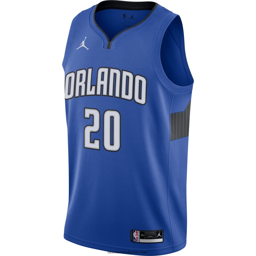 NBA JZ8F0211688 orlando magic markelle fultz jordan марка royal swingman фланелка