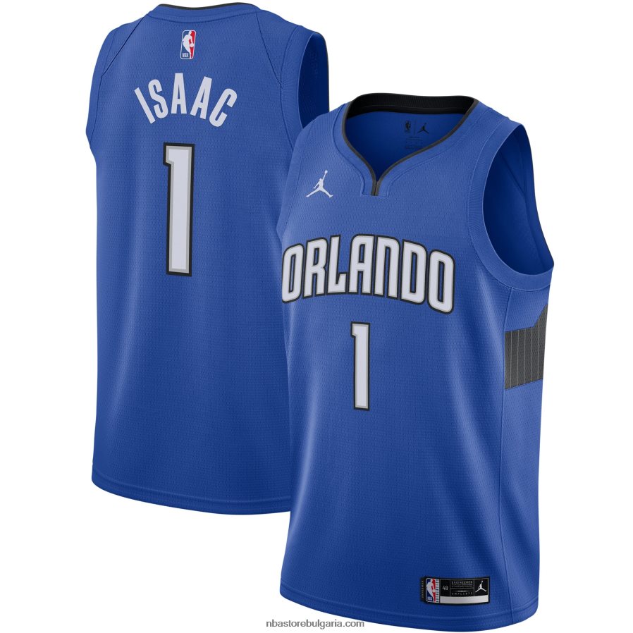 NBA JZ8F0211816 orlando magic jonathan isaac jordan blue swingman фланелка
