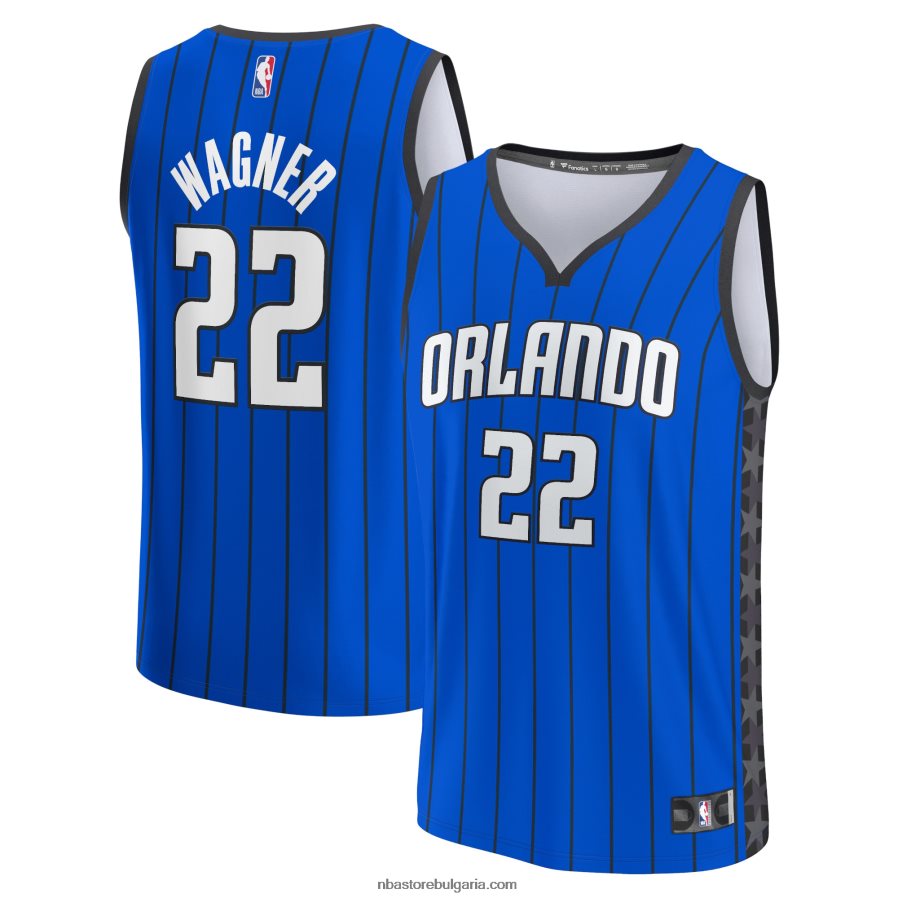 NBA JZ8F021282 orlando magic franz wagner blue fast break реплика на фланелка