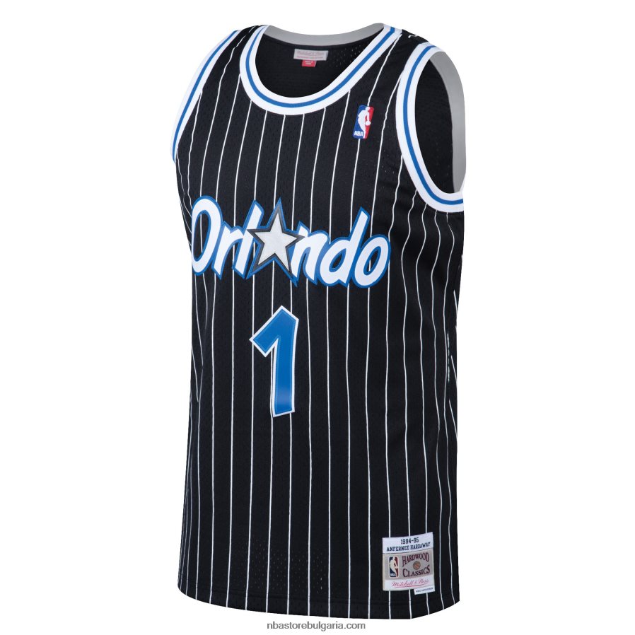 NBA JZ8F021446 orlando magic penny hardaway mitchell & ness black hardwood classics swingman фланелка