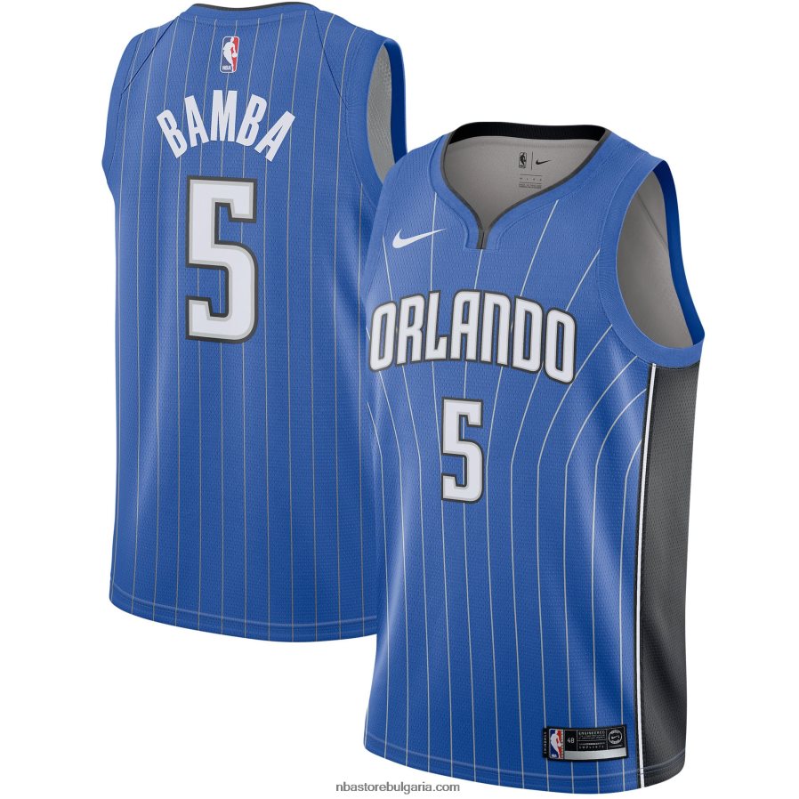 NBA JZ8F021483 orlando magic mohamed bamba nike royal swingman jersey